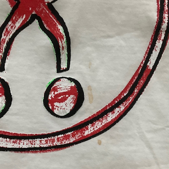 Moschino White Tee with Red and Black Graphic - Picture 4 of 7